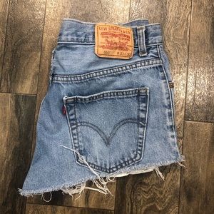 Levi denim shorts